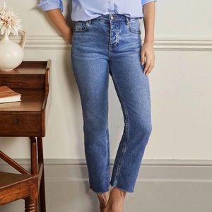 Boden Relaxed Straight Jeans Mid Vintage